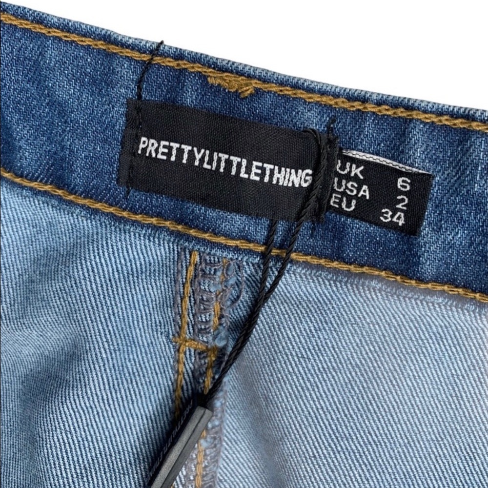 COPY - Pretty Little Thing Blue Jean Skirt S 2, NWT - Picture 5 of 5